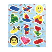 Funstickervel bouwstenen