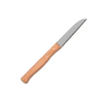 H.Herder - Tomatenmes - RVS Gekarteld - FSC Beukenhout - 8 cm