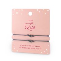 Hart armband zus | dubbel